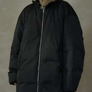 Volume Down Coat with Fur Collar T3984