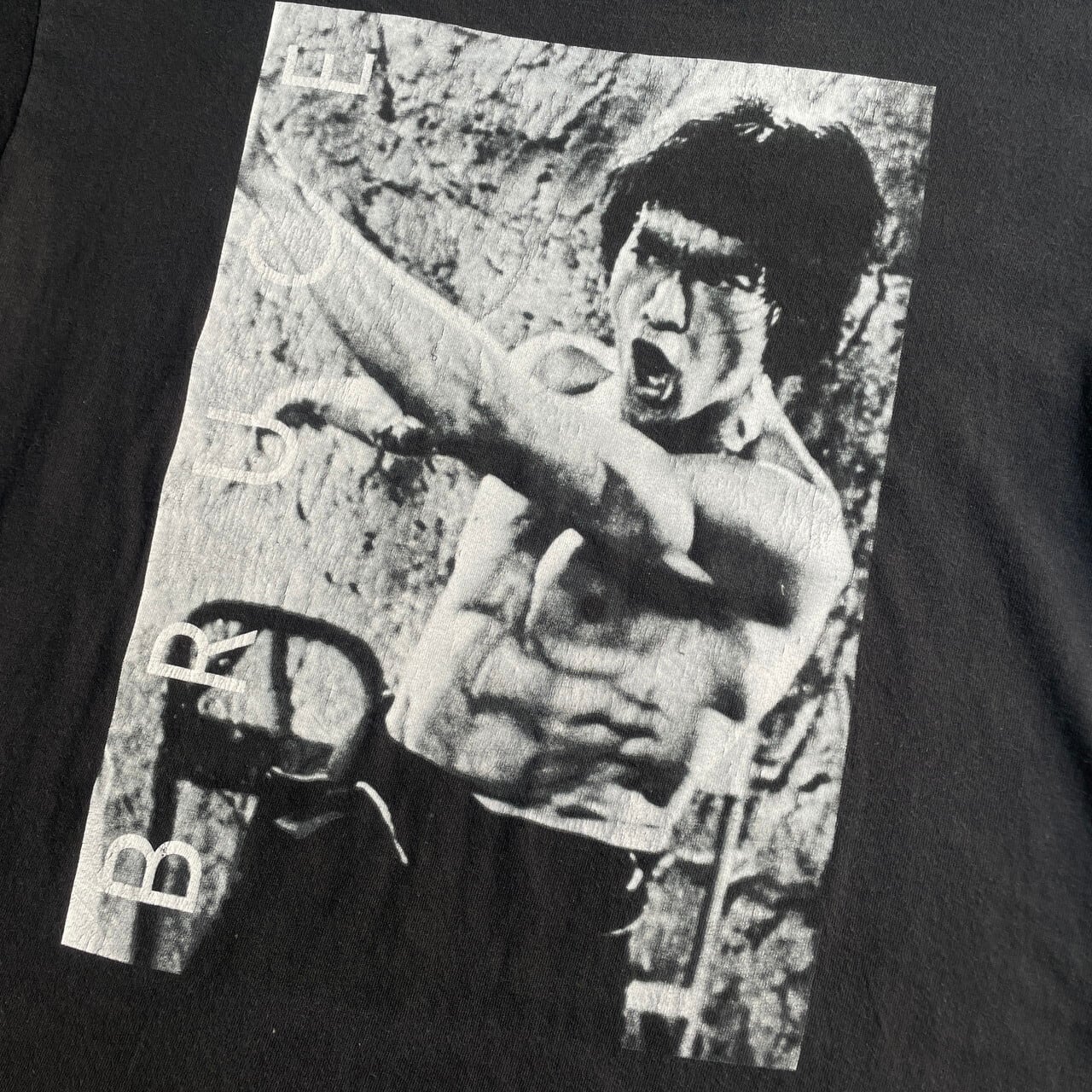 ブルースリー BRUCE LEE プリントTシャツ メンズXL 古着 ムービー 映画 