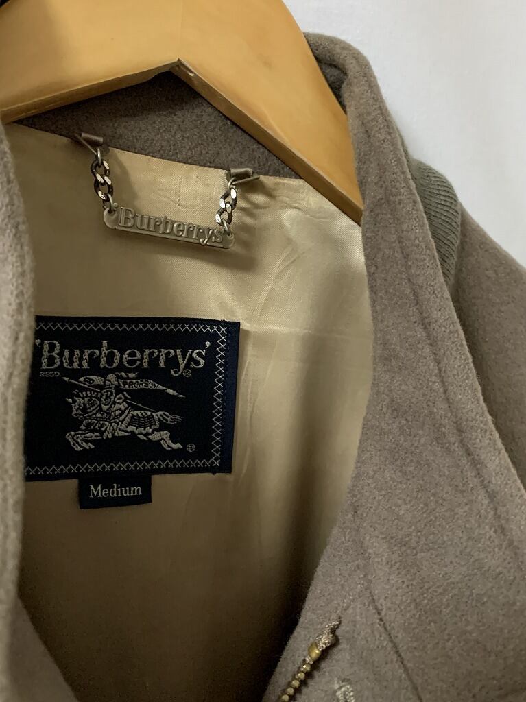 1980~90's Switched Design Stand Collar Zip-Up Jacket "Burberrys"