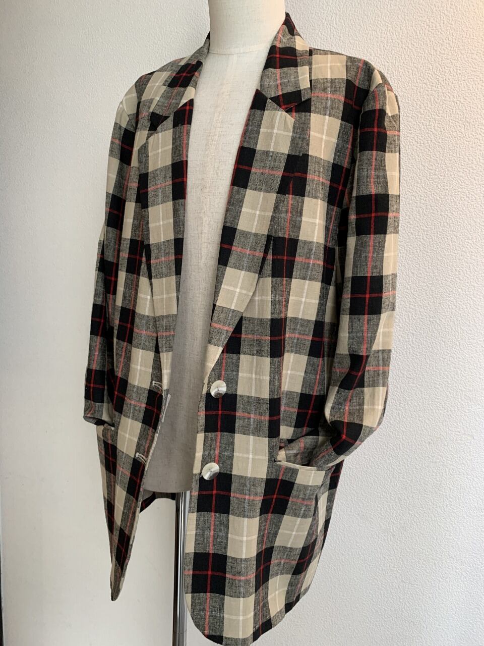 1990's Linen × Rayon Tailored Jacket