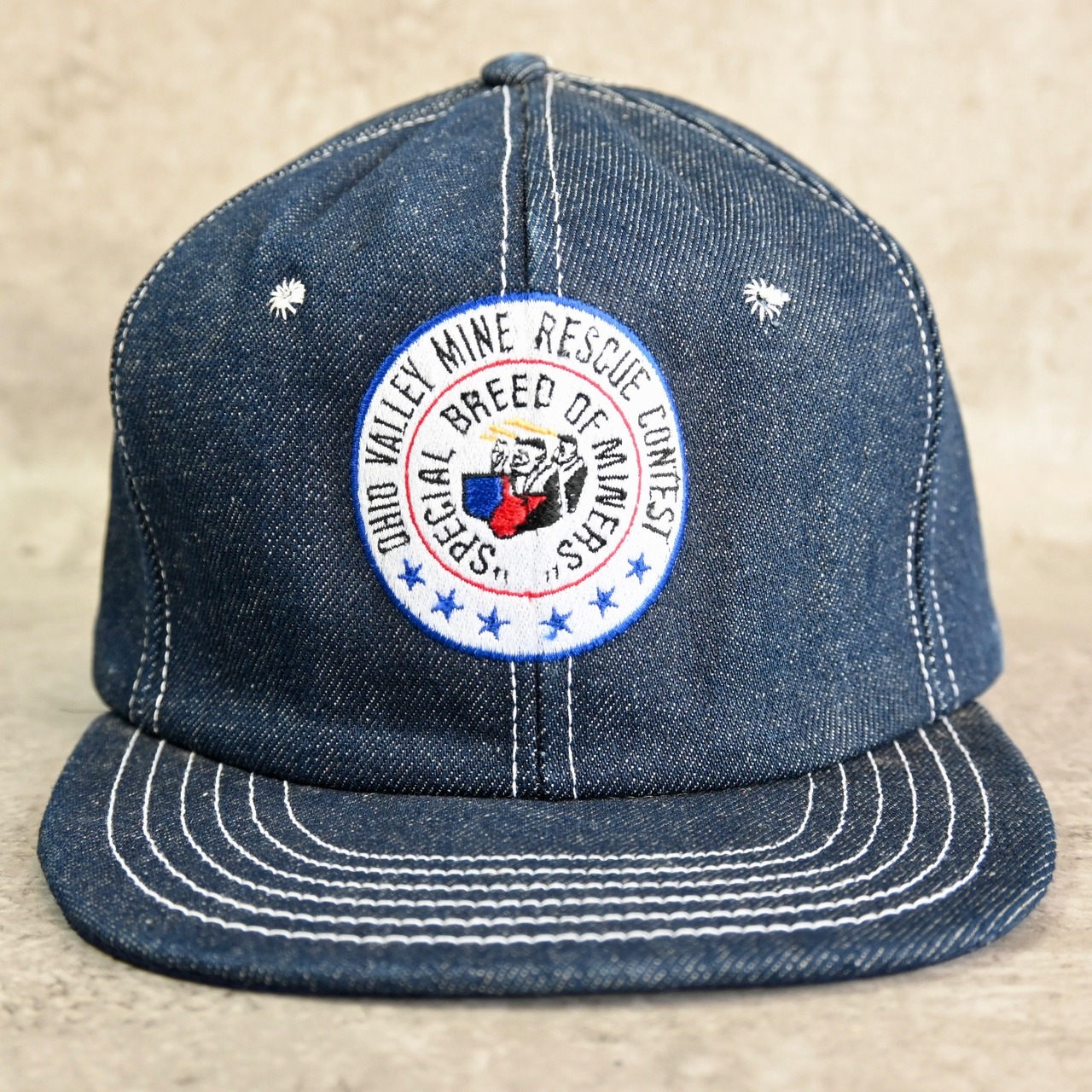 [M1563] Vintage 80's 90's DeLONG デニム ワーク キャップ