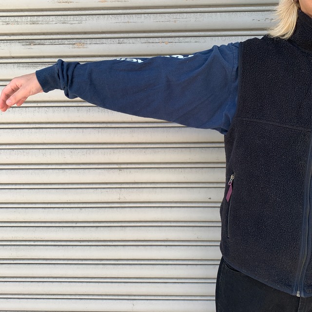 90s USA製 patagonia シンチラフリースベスト ブラック M