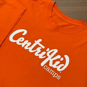 【USA古着】centrikid camp バックプリント ロゴ Tシャツ ビッグサイズ オレンジ US古着 アメリカ古着