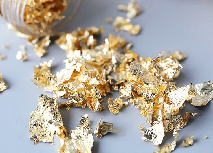 金箔フレーク(大ボトル) | シリコンモールド・クレイクラフト・レジン