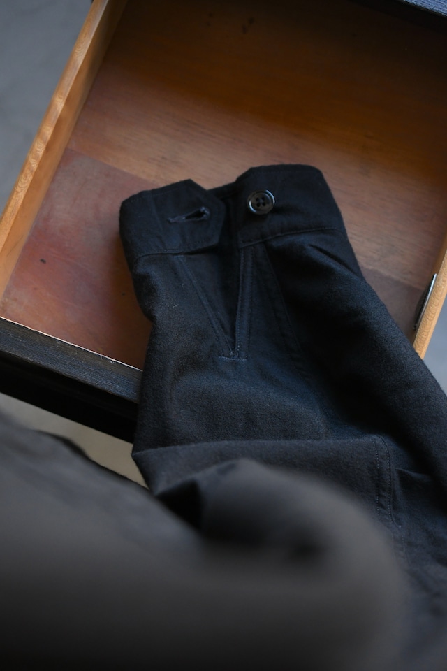 BAUTH / COTTON WOOL MILITARY BLOUSON (BLACK)