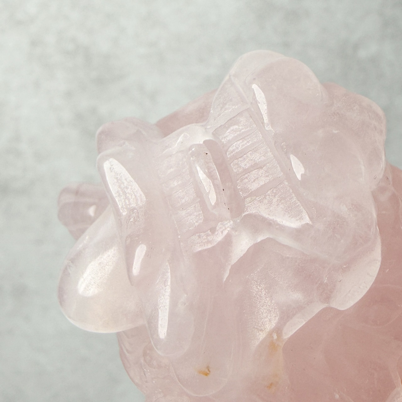 ローズクォーツ 桜ロングイ  ＊ Rose Quartz ＊ 天然石
