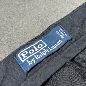 Polo by Ralph Lauren LINEN trousers Black W38L30 古着