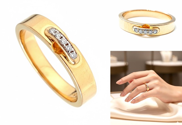 CHAUMET　ショーメ リアン エヴィダンス リング　ダイヤモンド 5P　3mm　指輪　45　5号　公式参考定価316800円　Liens