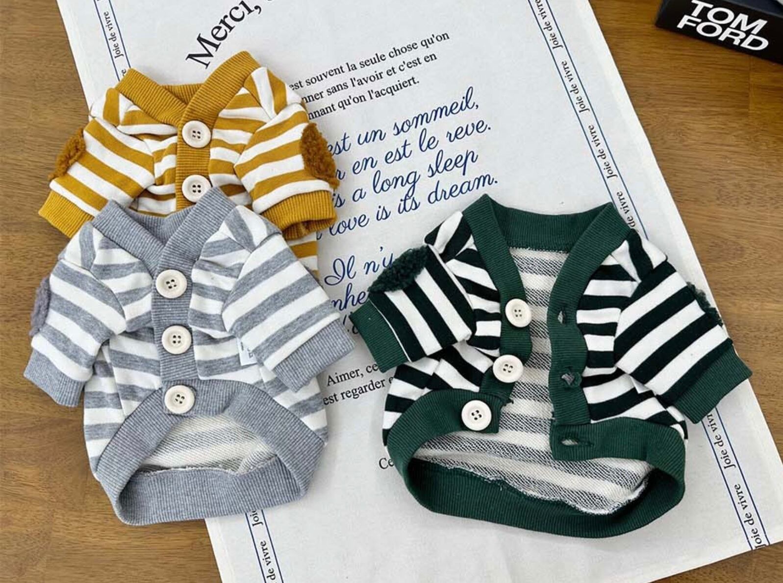 《即納》Z0207 Stripe Patch Cardigan