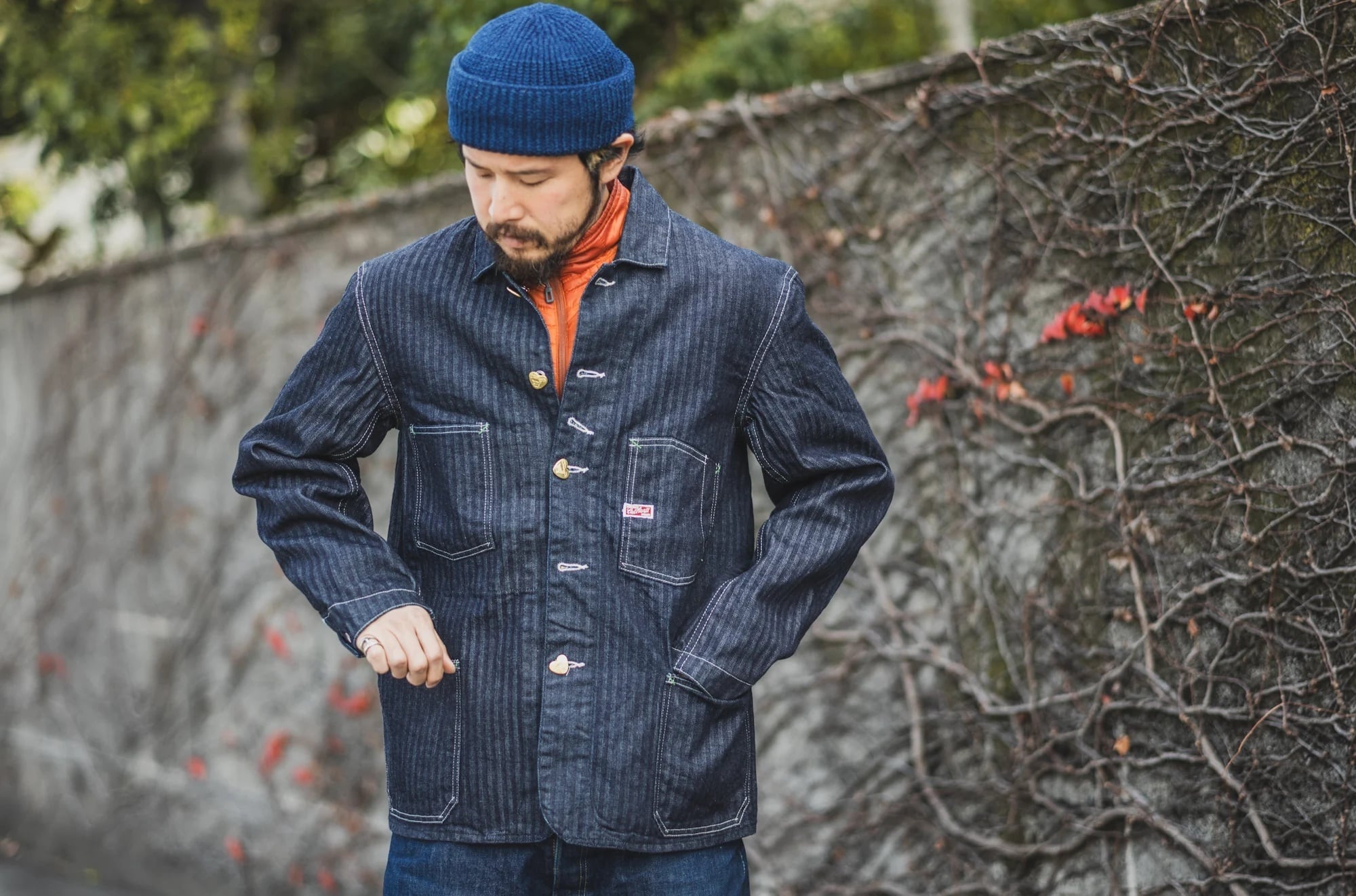 TCB Jeans Cathartt Chore Coat Denim Herringbone ジーンズ メンズ