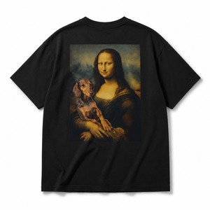 Mona Lisa Dachshund Vintage Tee