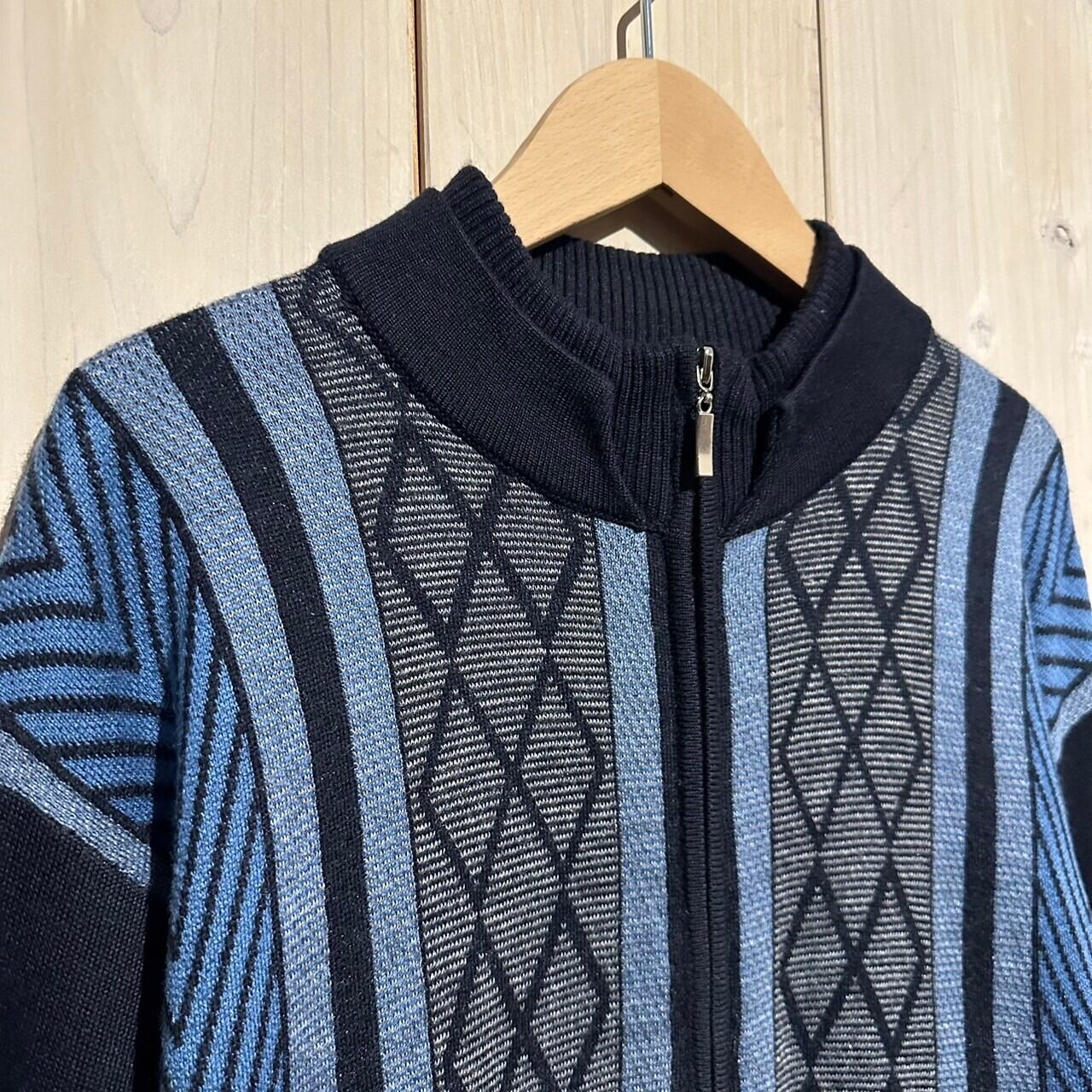 a.k.a.C.a.k.a】Stripe Design Vintage Loose Drivers Knit | Caka 