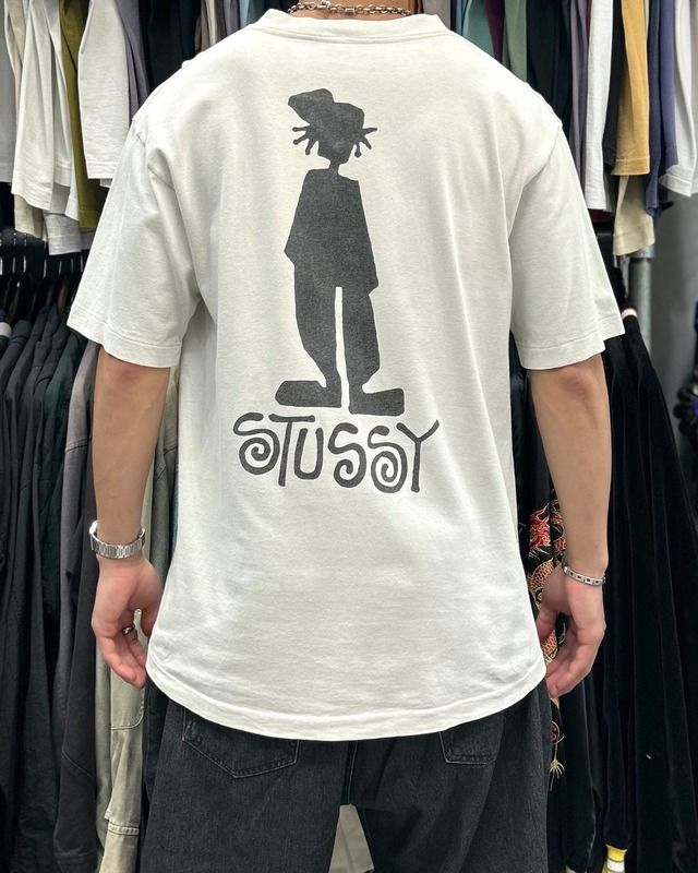 【Special!!】90’s old stussy Shadow Man Design Tee “白タグ” “シャドーマン” 【高円寺本店】