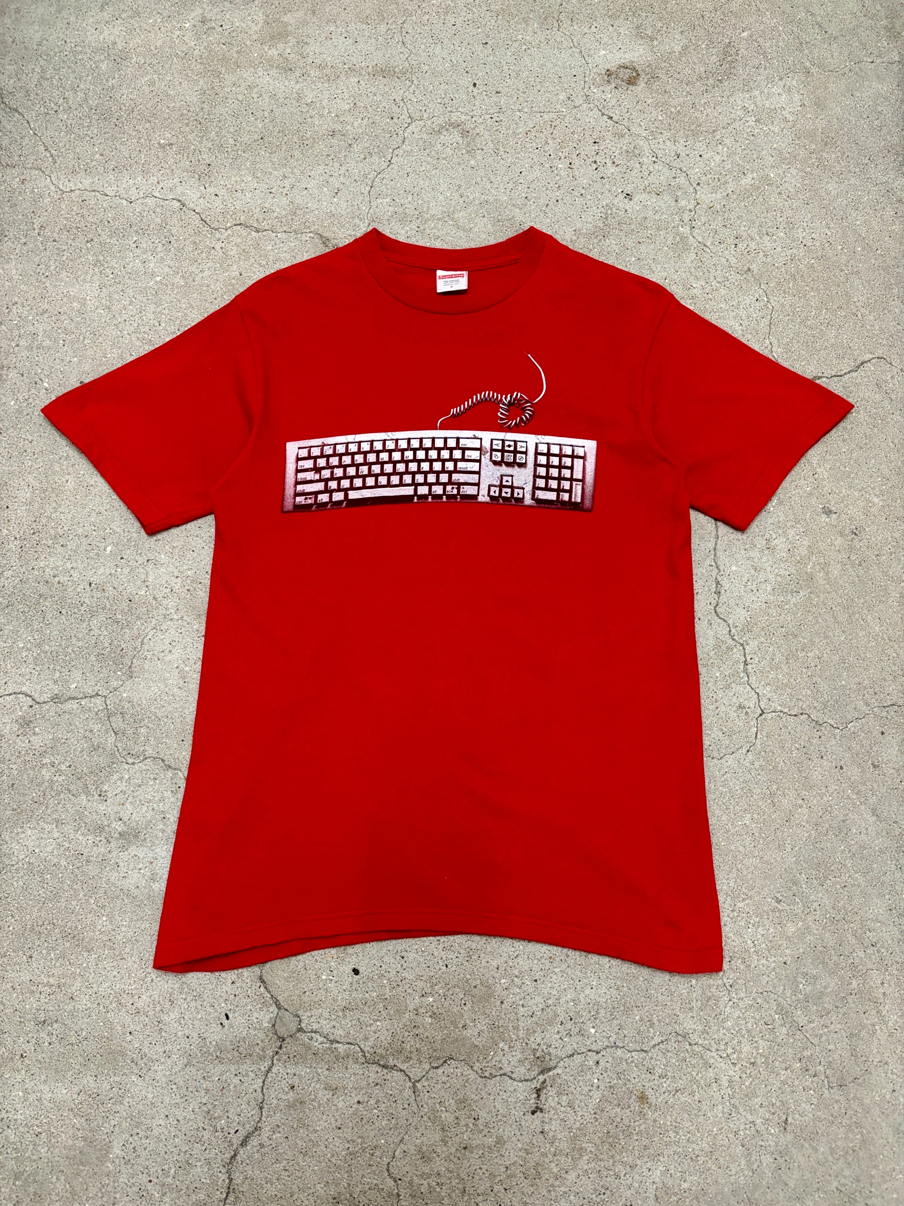 シュプリーム　シャツ SUPREME/19ss Keyboard print Tee/S/キーボードプリントT/Tシャツ/ロゴ