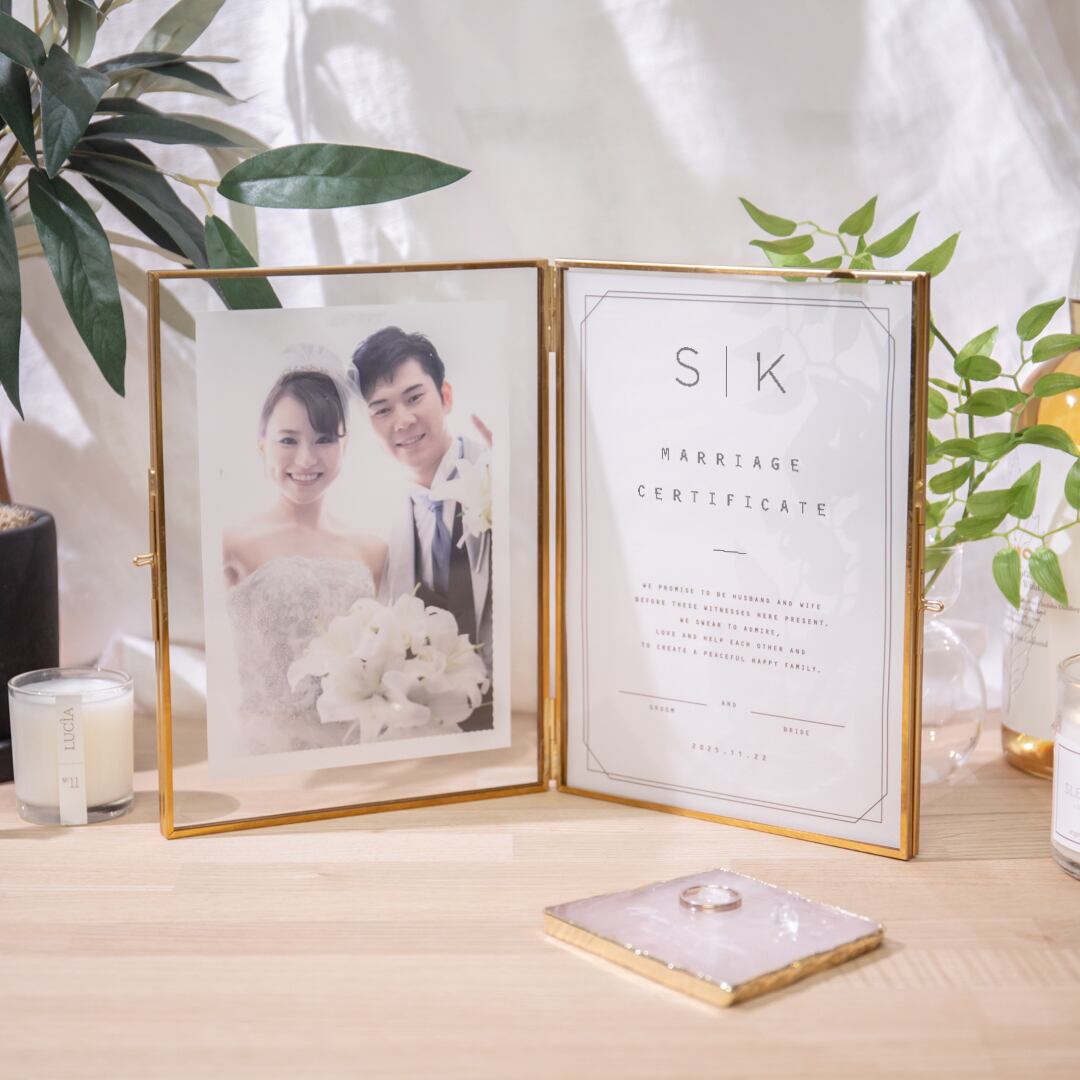 【結婚証明書】イニシャル|トレーシングタイプ favori DIY