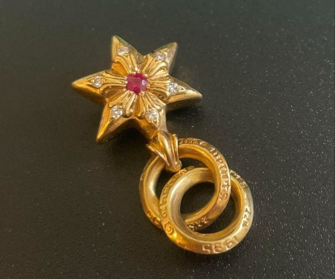 CHROME HEARTS クロムハーツ 22k スター ネックレス チャーム