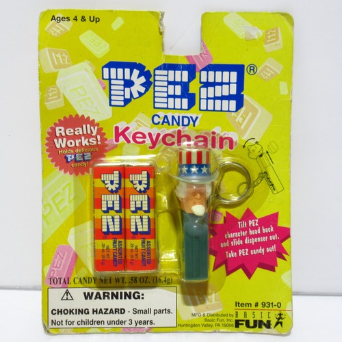 PEZ　ペッツ　台紙入り　キーホルダー　[$8]