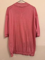 ハイネックレッドボーダーニット from England