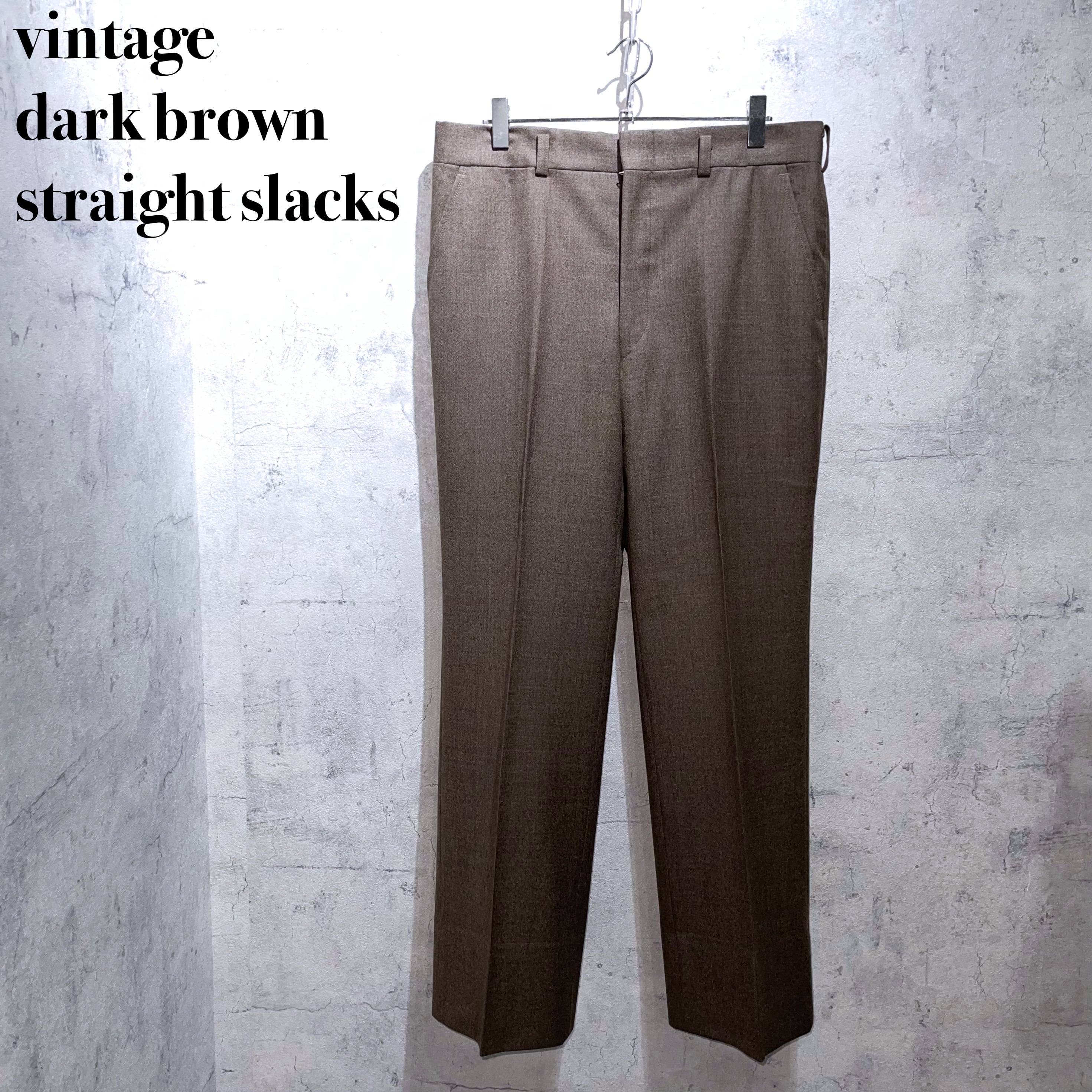 【80s】VINTAGE STRAIGHT SLACKS