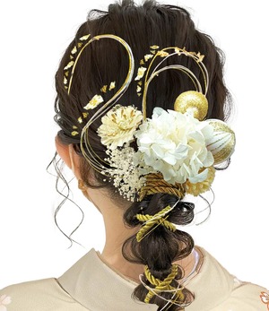 【在庫のみ】【JZOON髪飾り】 卒業式 成人式 ヘアアクセサリー アジサイ かすみ草和風 和装 七五三 結婚式 入学式 浴衣 着物 袴 振袖 花火大会 髪飾り 水引き 手作り 13本セット 9色 和装 洋装 パーツ
