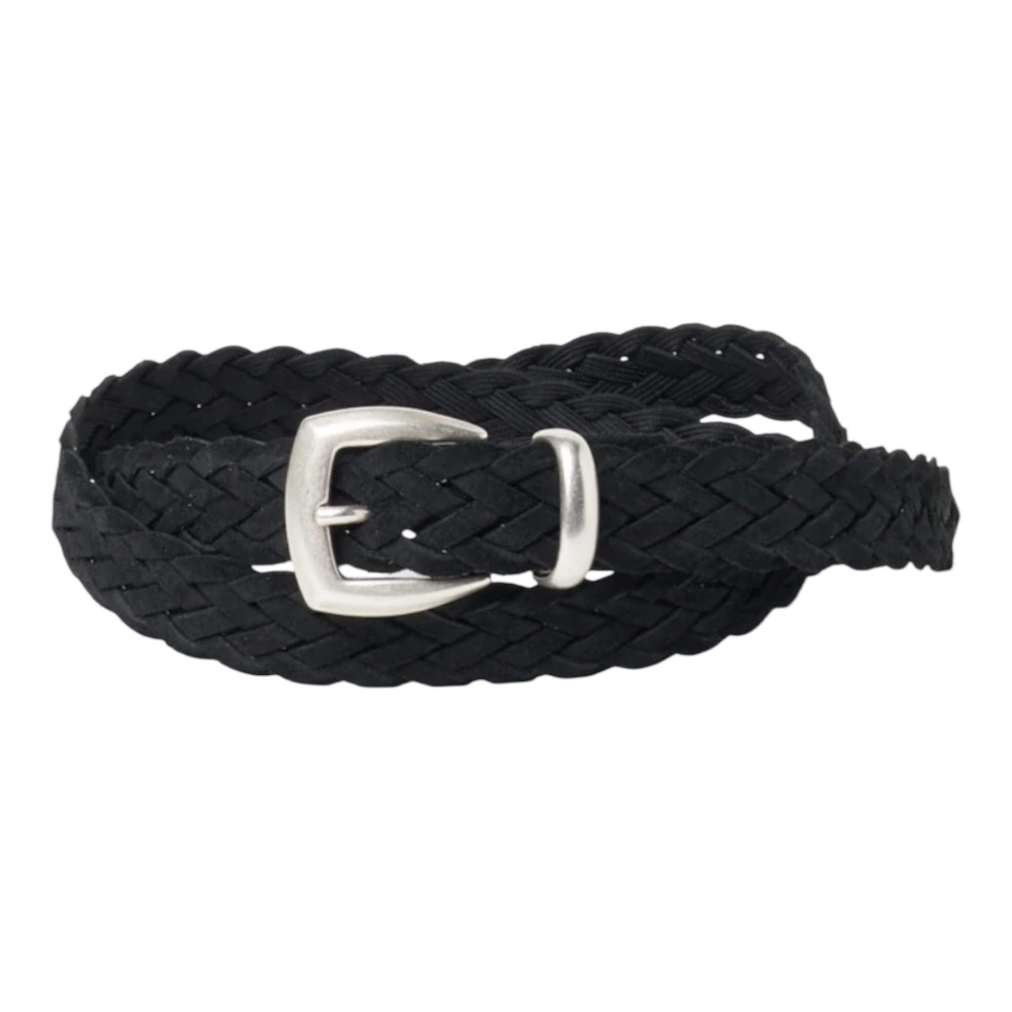 ALBERTO LUTI(アルベルト ルティ) スエードメッシュベルト/BLACK