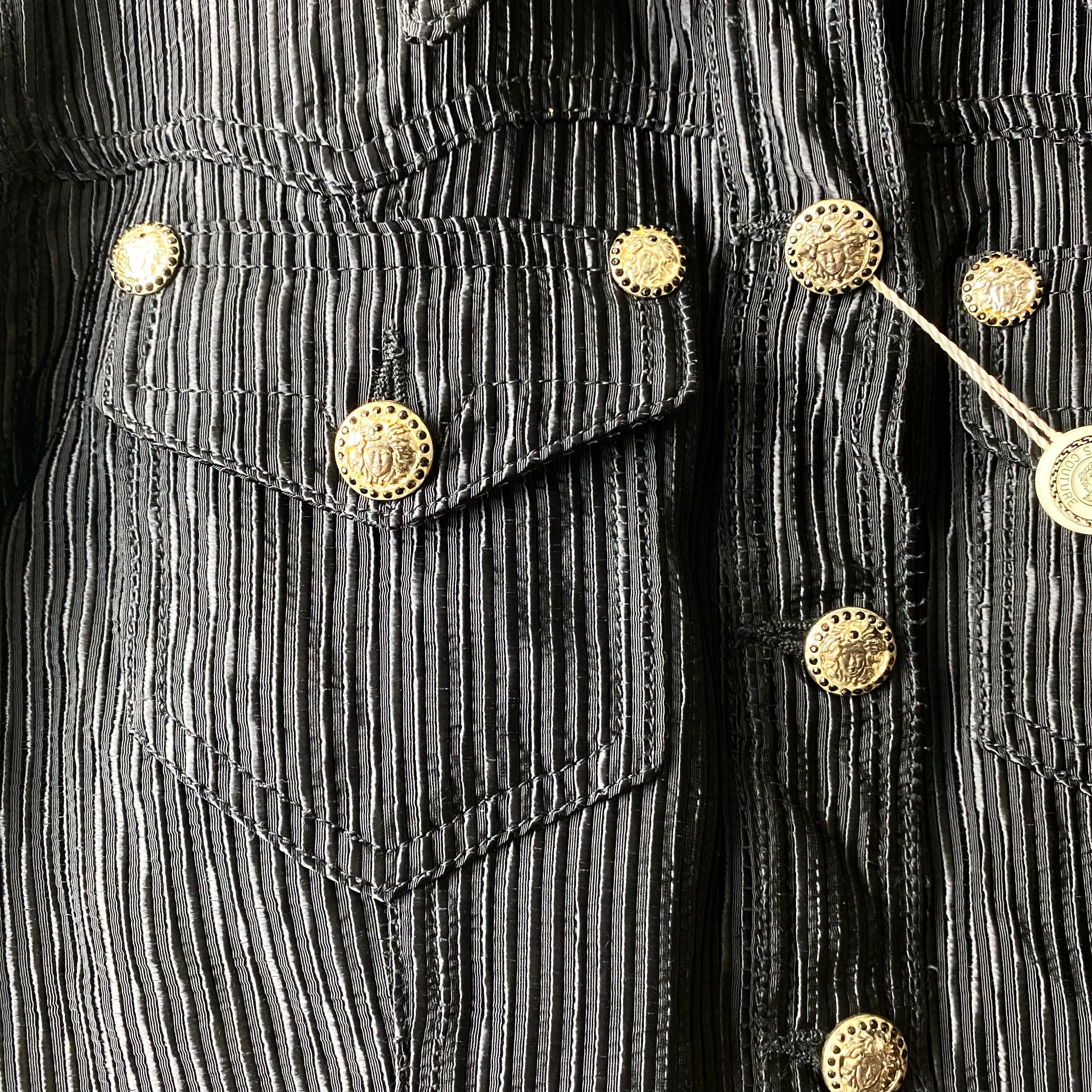 VERSACE JEANS COUTURE deadstock stripe pattern 3rd type jacket ...
