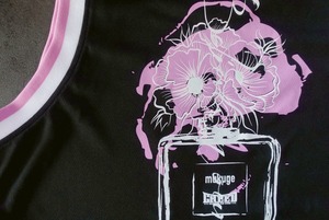 《CREED》MUKUGE tank top / Black&Pale Purple