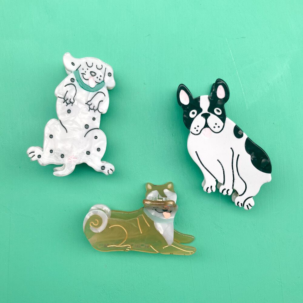 バンスクリップ 犬たち2 世界のかわいいものcikolatashop