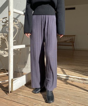 《即納商品》bending pleats pants (ivory / light gray / charcoal )