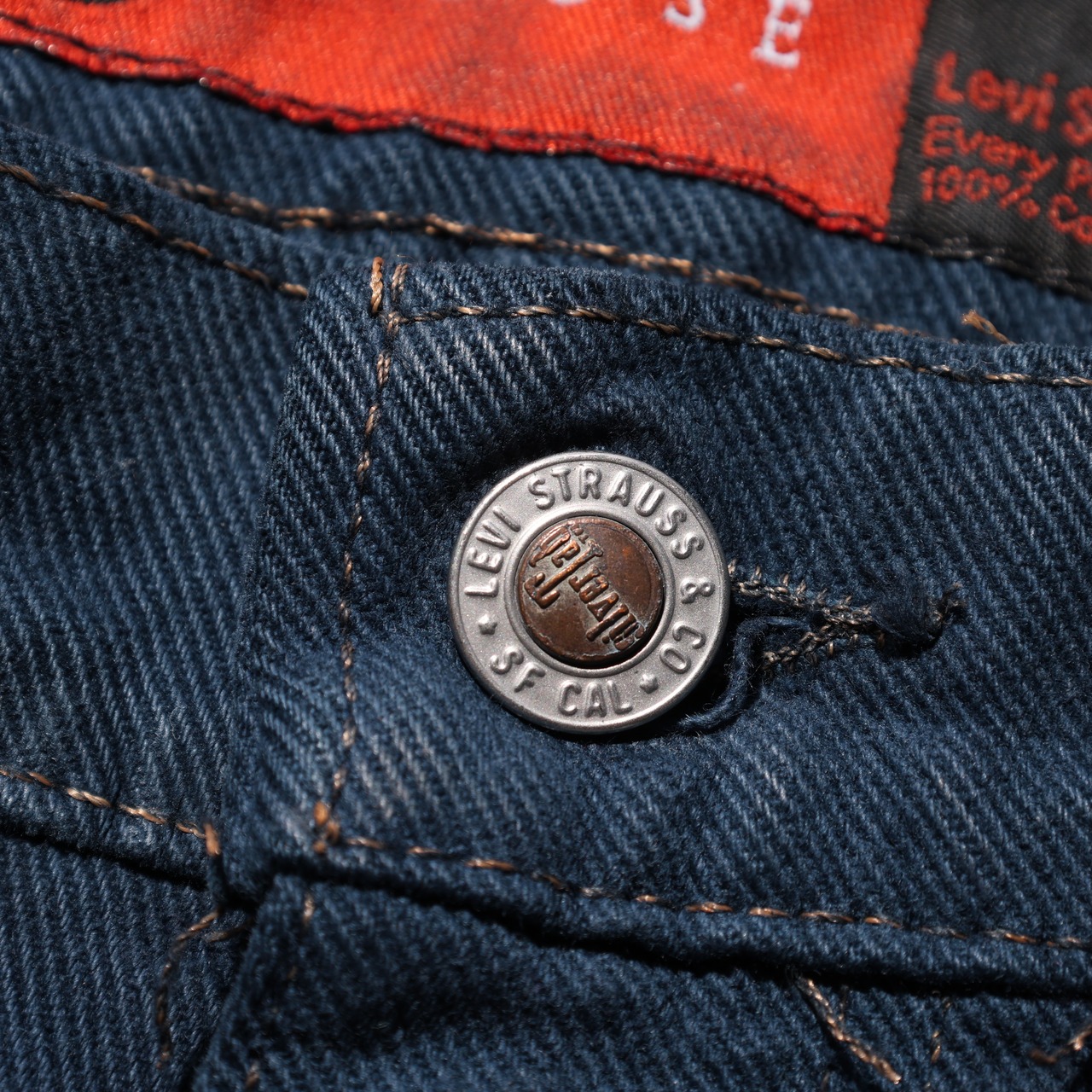 Deadstock 33×30 USA 93年 Levi’s Silvertab Loose 後染めブルー リーバイス シルバータブ デニムパンツ