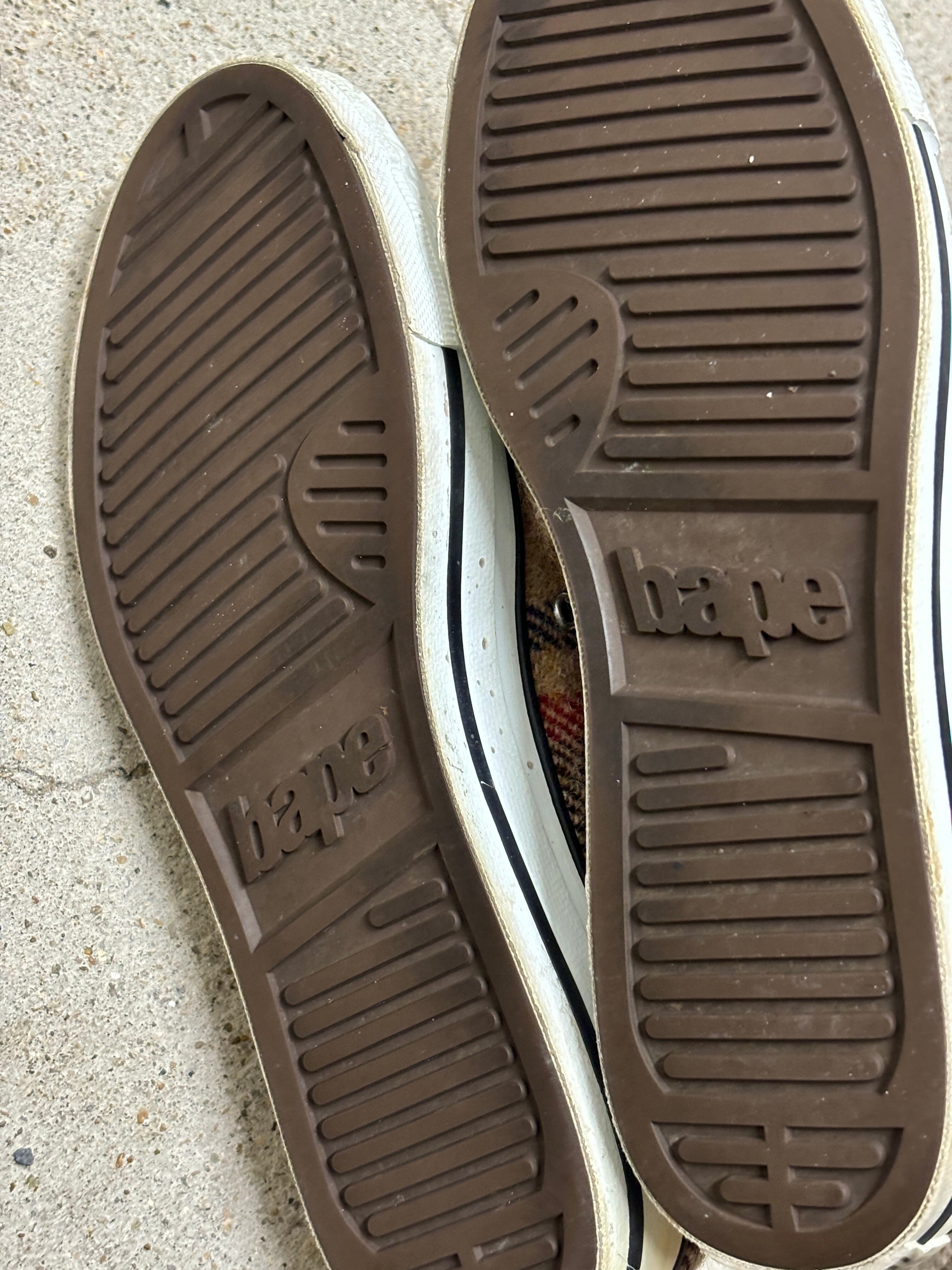 A BATHING APE × HARRIS TWEED/APESTAR HI/日本製/26.5cm/エイプスタ