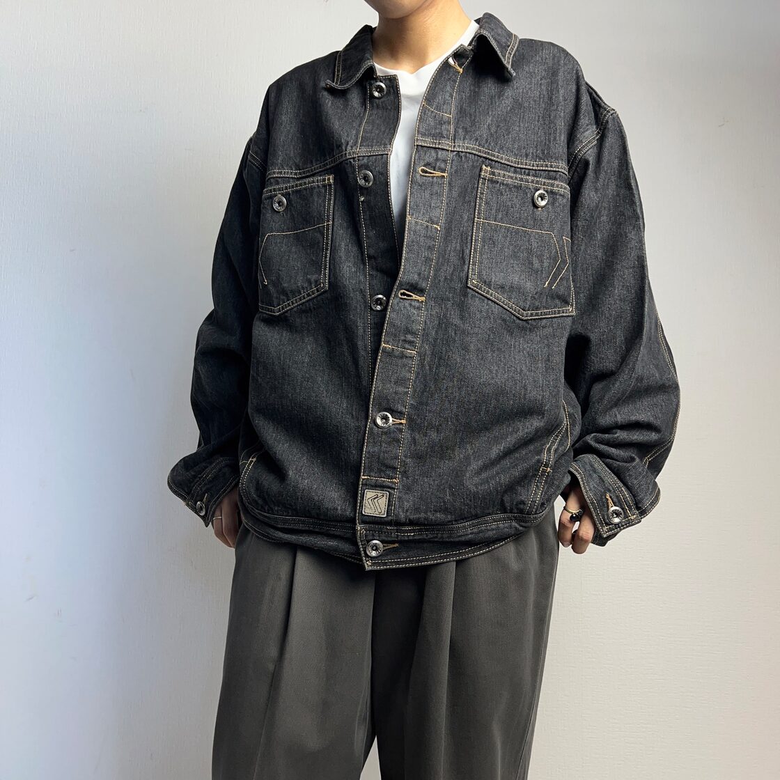 KARL KANI” BLACK DENIM JACKET カールカナイ ブラックデニム 