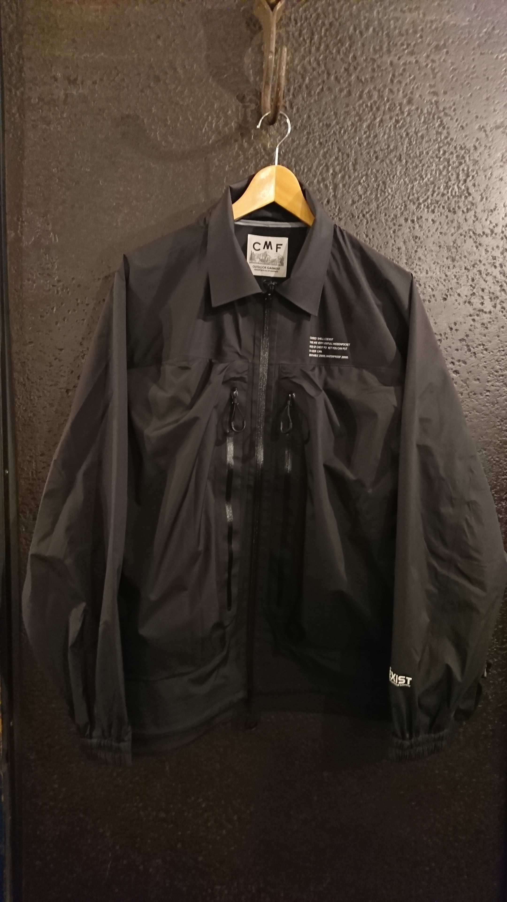 COMFY CMF OUTDOOR GARMENT "COVERED SHELL COEXIST" Black Color