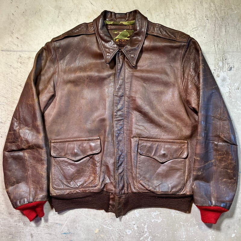 【vintage】40s USAAF  A-2 flight jacket