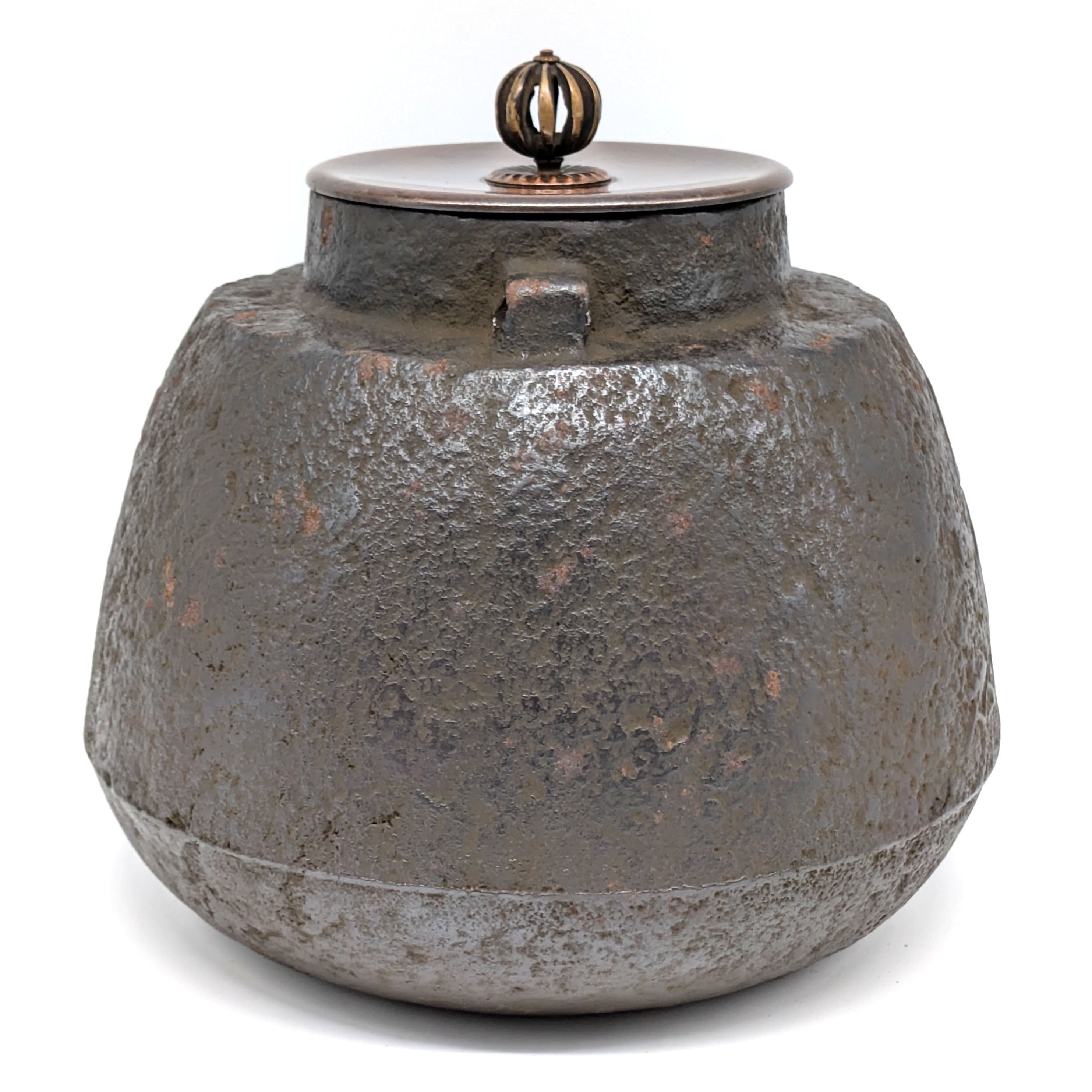 且坐喫茶・羽子板釜・風炉釜・茶道具・No.240810-47・梱包サイズ80