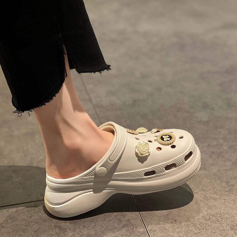 サマーミュール 靴 シューズ 大人ガーリー スウィート キュート カジュアル 夏物 ビーチ 部族の婦人靴8370591687