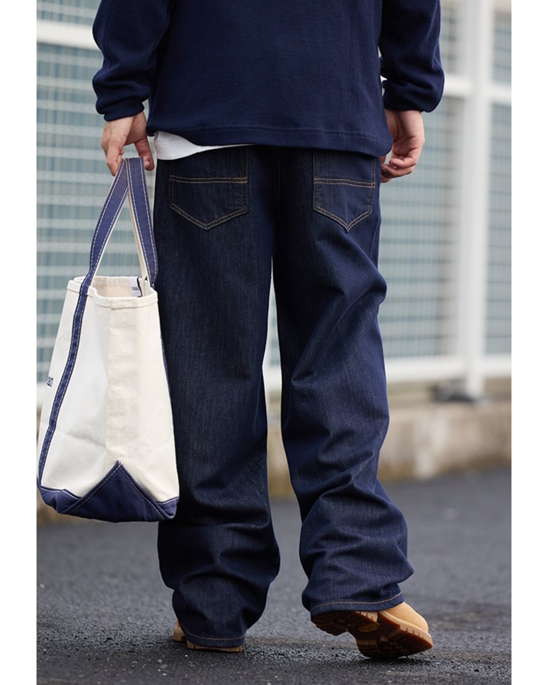 Wide Leg Full Length Denim Pants x00714 | XPOSE