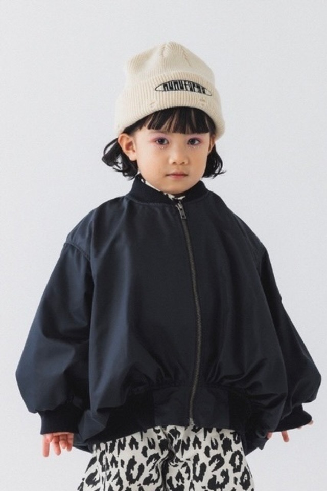 【 nunuforme 26AW 】 バルーンジャケット / 23-nf26-130-033 / Black / KIDS