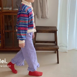 «sold out»ピンク　L(110 サイズ)«Hei» フリルパンツ 3colors