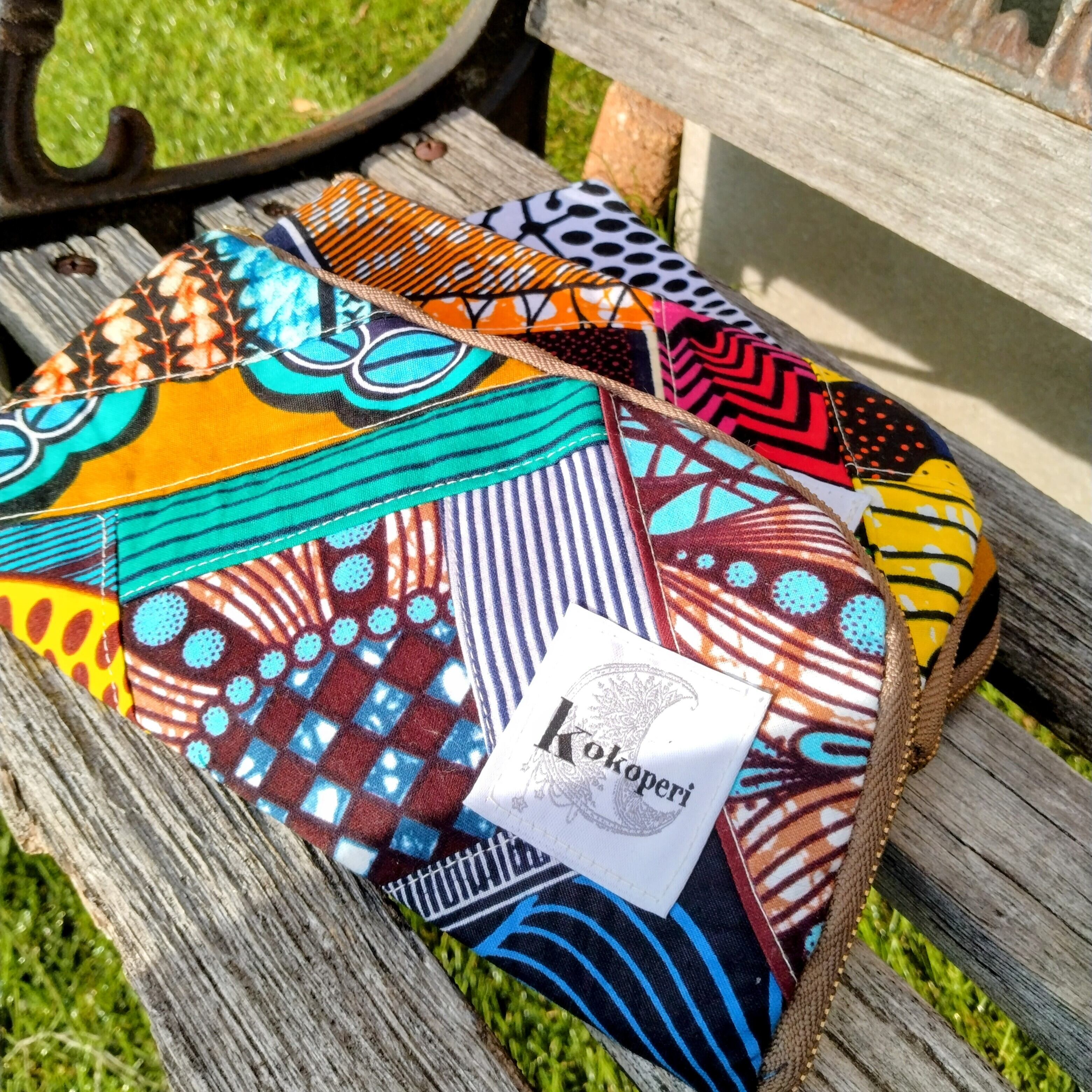 ハンドメイド 218 market 長財布 アフリカンプリント　（870） ハンドメイド 218 market 長財布 アフリカンプリント （870