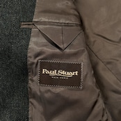 Paul Stuart ポールスチュアート カシミヤ混 テーラードジャケット 94-82-175 A6 /グリーン系/三陽商会/メンズ/重ねボタン