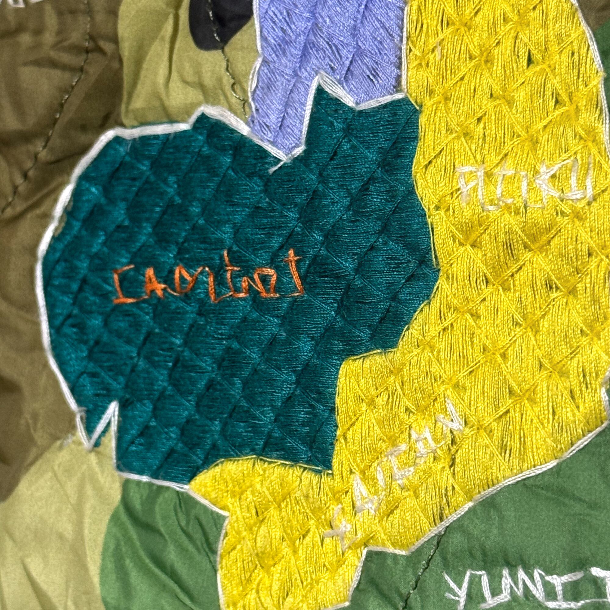 新品】福 ドラゴン 刺繍 ベトナムスーベニア キルティングジャケット