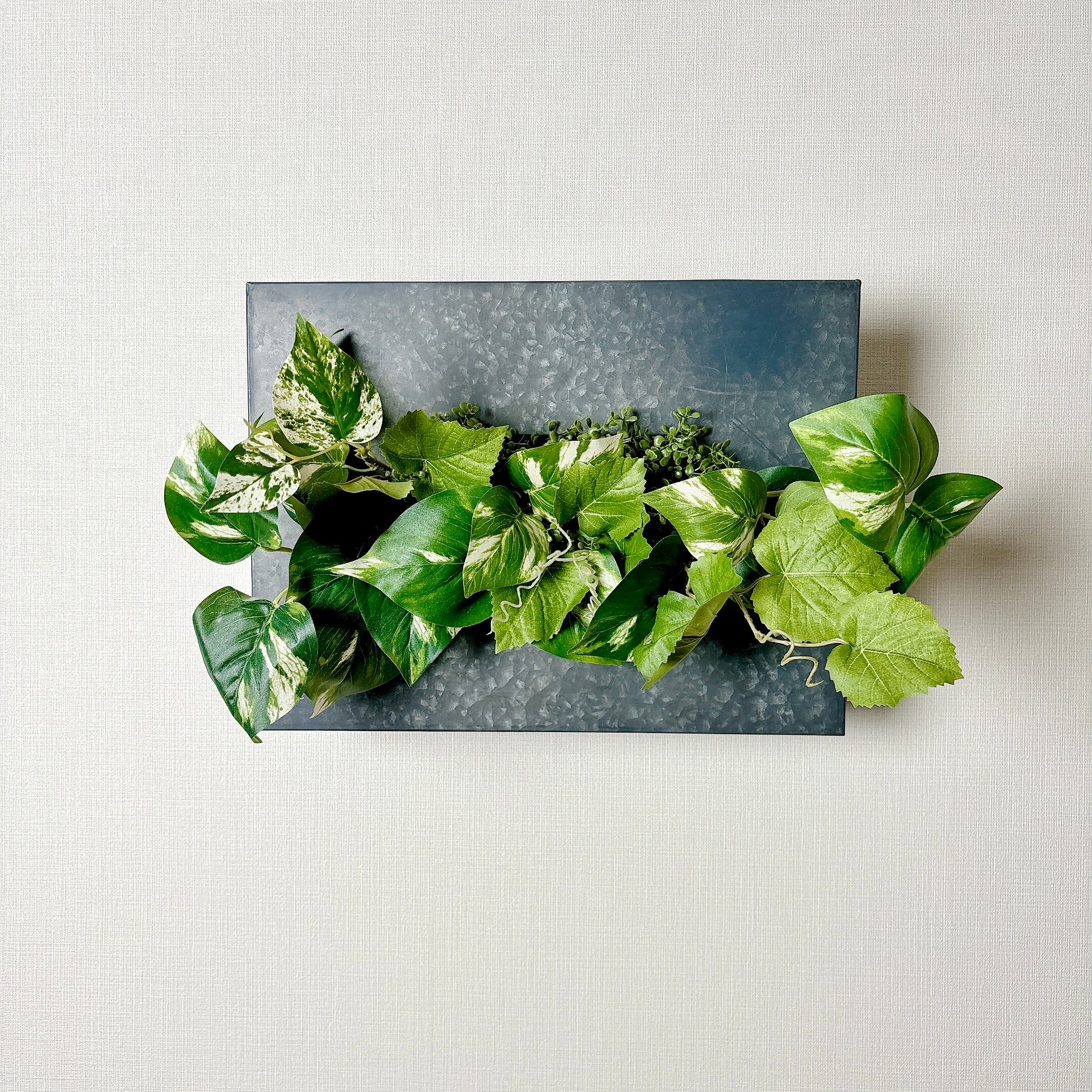 フェイクグリーン 壁掛け [ horizontal ] | yu25plants