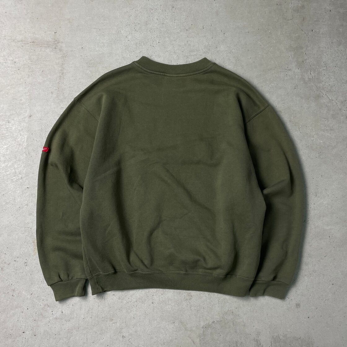 00年代 NIKE ナイキ スウェットシャツ スウォッシュ ロゴワッペン 