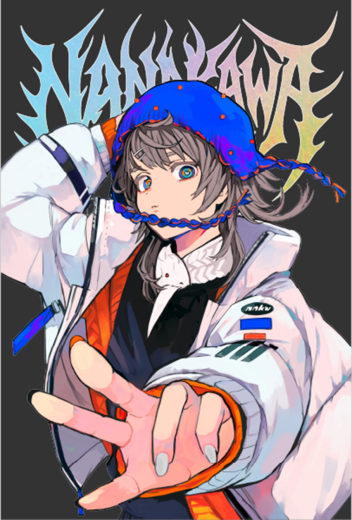 箔押しポストカード（ホロシルバーレインボー） ｜ ナナカワ