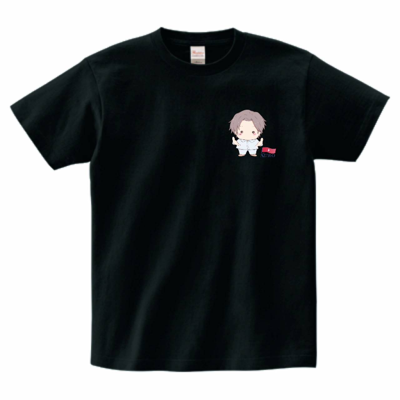 クロ(シャツver.) - ヘビーウェイトTシャツ【ブラック】