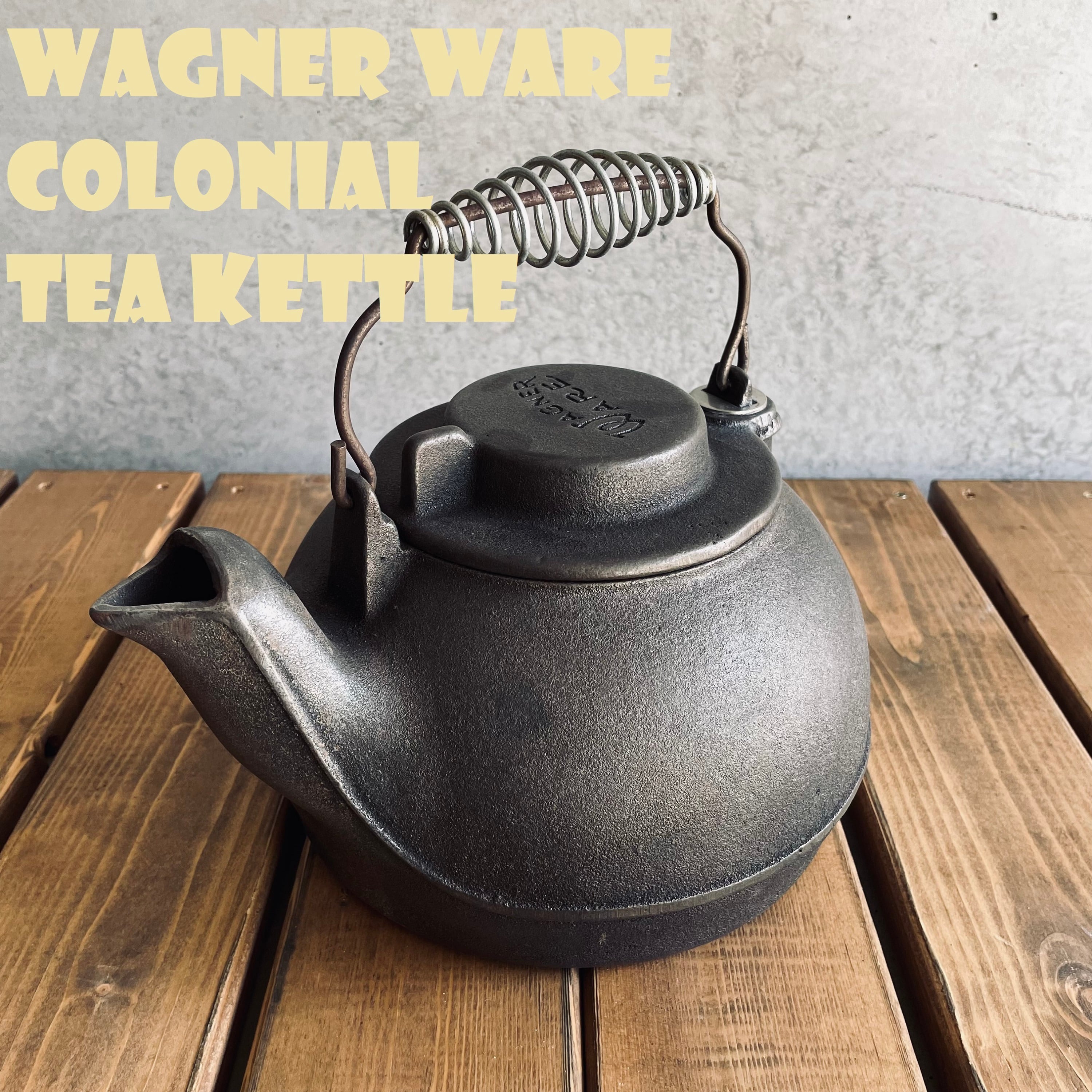 【希少】まんじゅう型　Wagner WARE ヴィンテージ　鋳鉄製ケトル