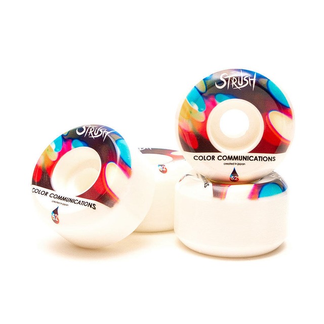 STRUSH WHEELS × COLOR COMMUNICATIONS "Script Drip" HPF 52mm 101A