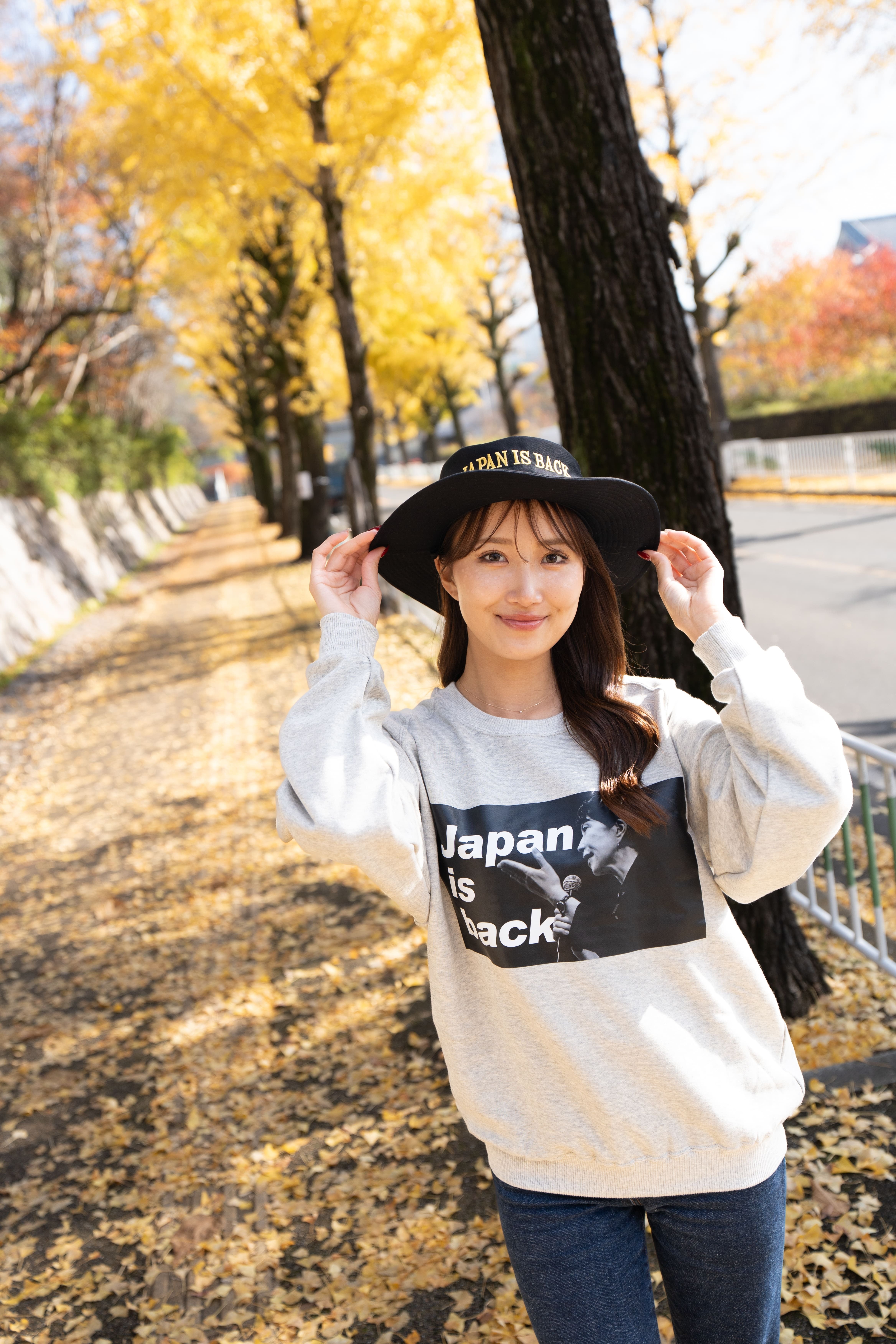 Japan is back ハット 黒 | チームサナエ Veanas号公式グッズ販売