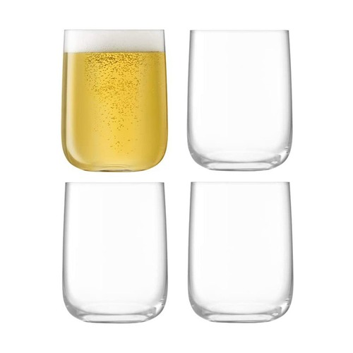 LSA Borough Bar Glass G1617-22-301 LBG03 625ml 4個セット / エルエスエー タンブラー グラス クリア